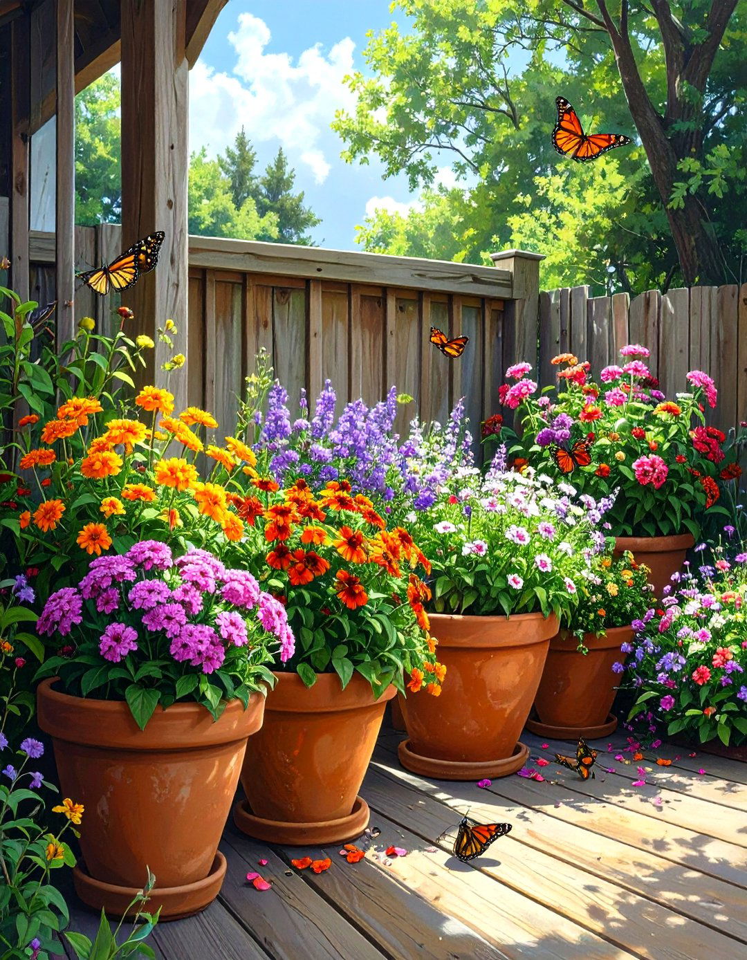 A Container Garden for Butterflies on Patios - 30 butterfly garden ideas