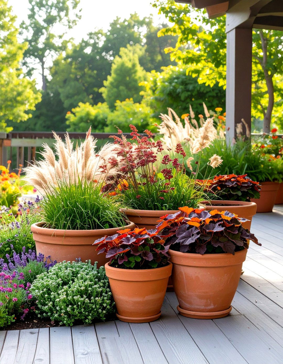 A Container Garden of Hardy Perennials - 30 low maintenance perennial garden designs