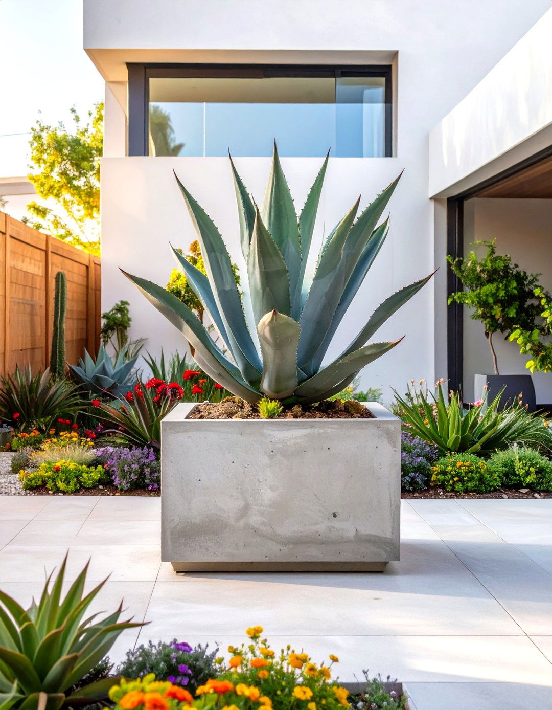 A Contemporary Courtyard Garden - 30 low maintenance perennial garden designs