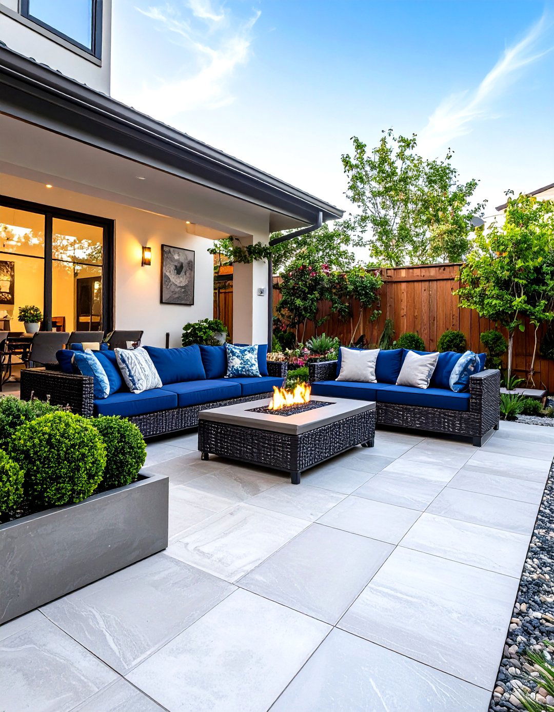 A Contemporary Courtyard Garden - 30 backyard garden ideas