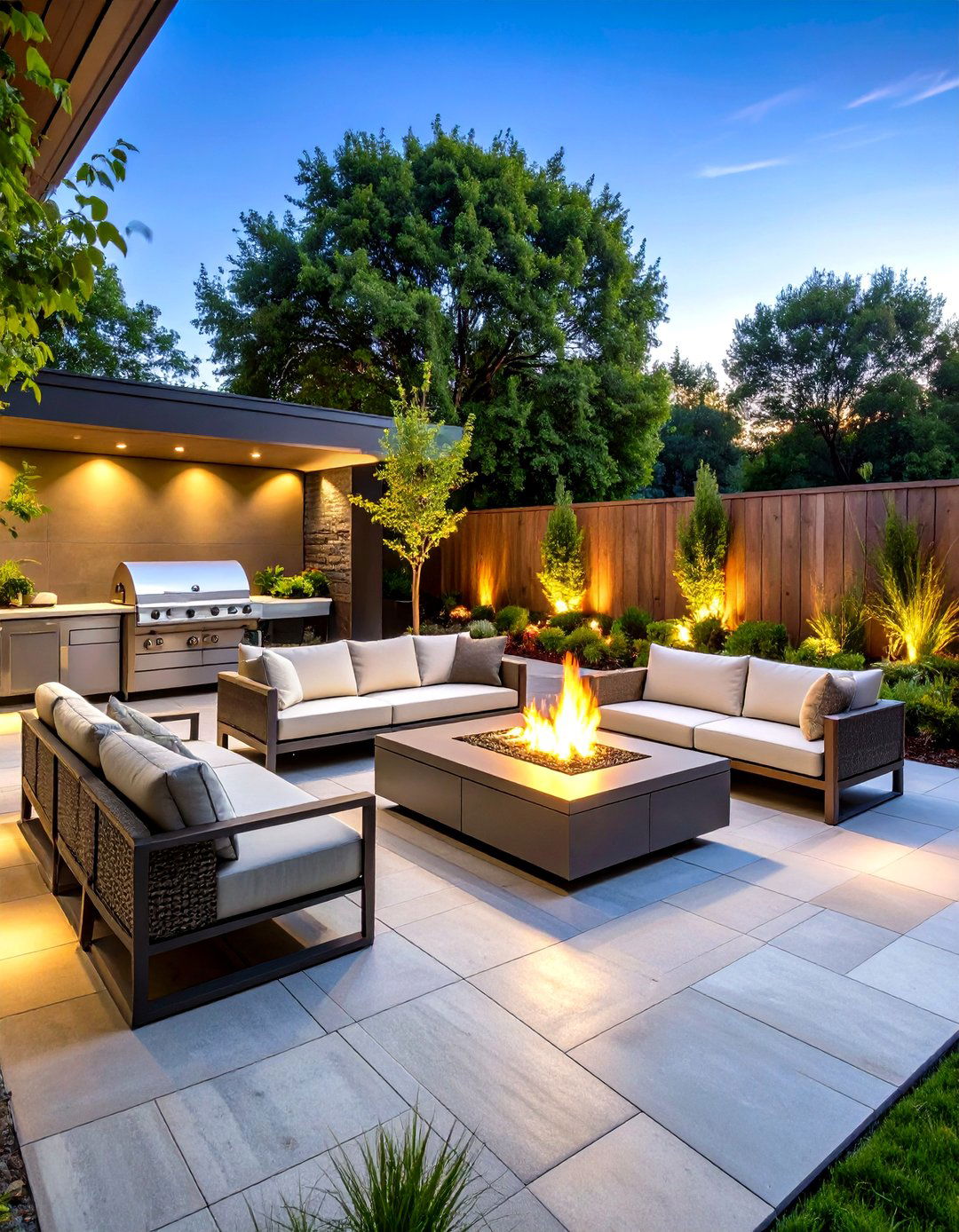 A Contemporary Entertainment Garden - 30 garden landscaping ideas
