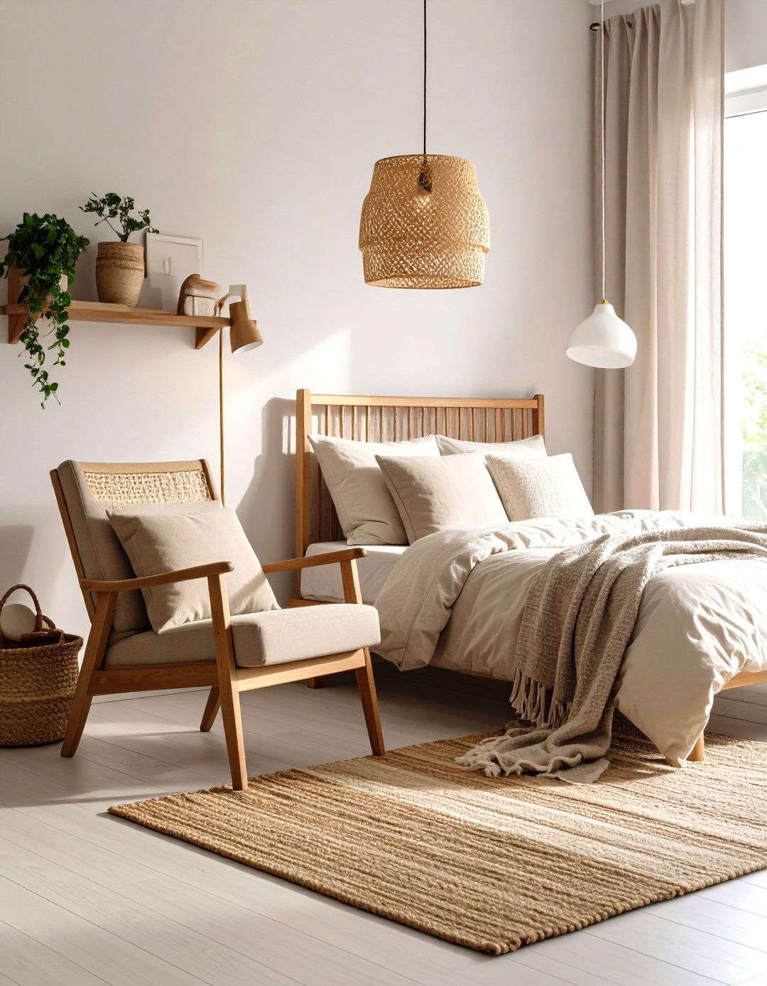 A Corner Reading Nook - 30 layout ways to arrange a small bedroom ideas