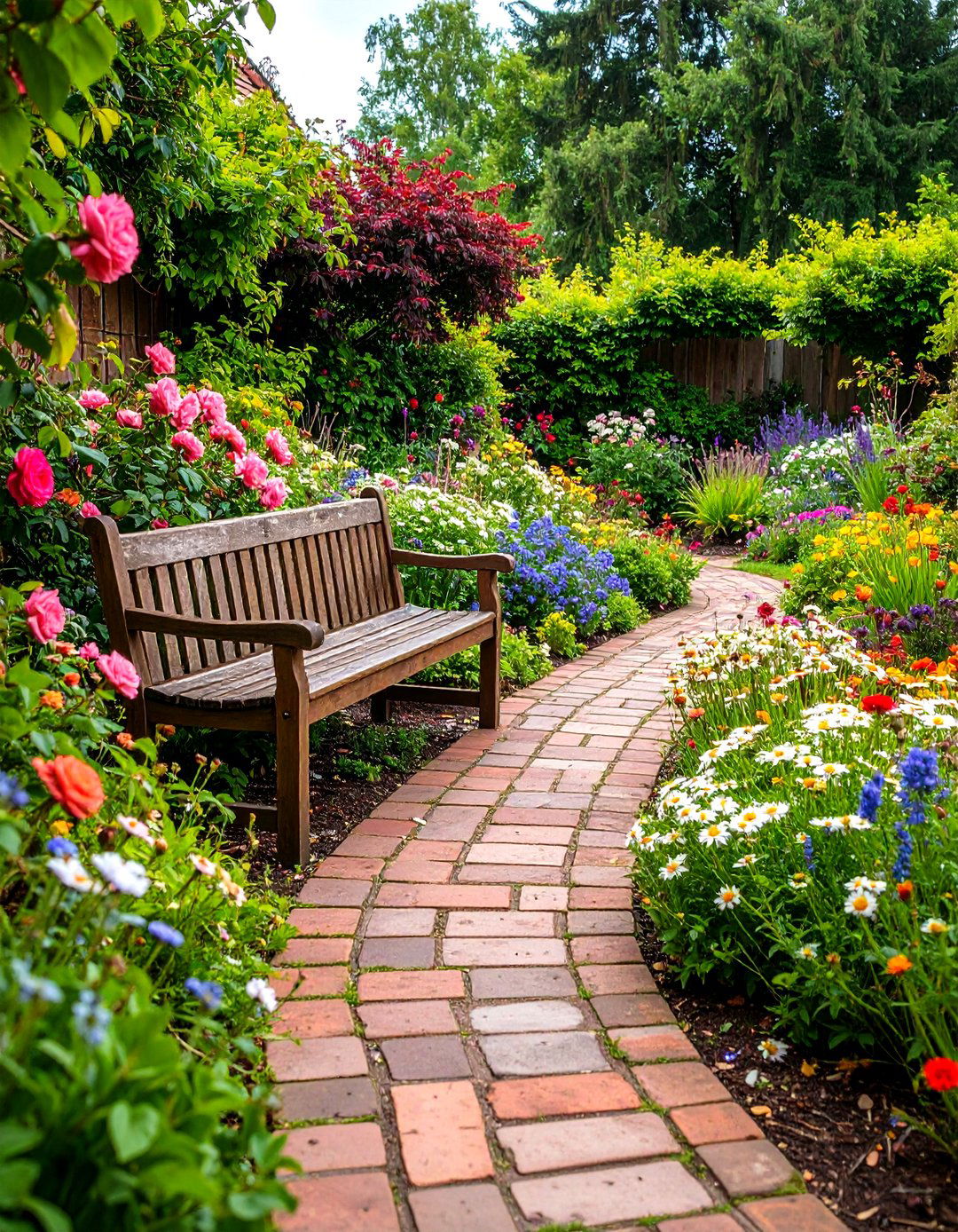 A Country Cottage Garden Path - 30 easy backyard ideas
