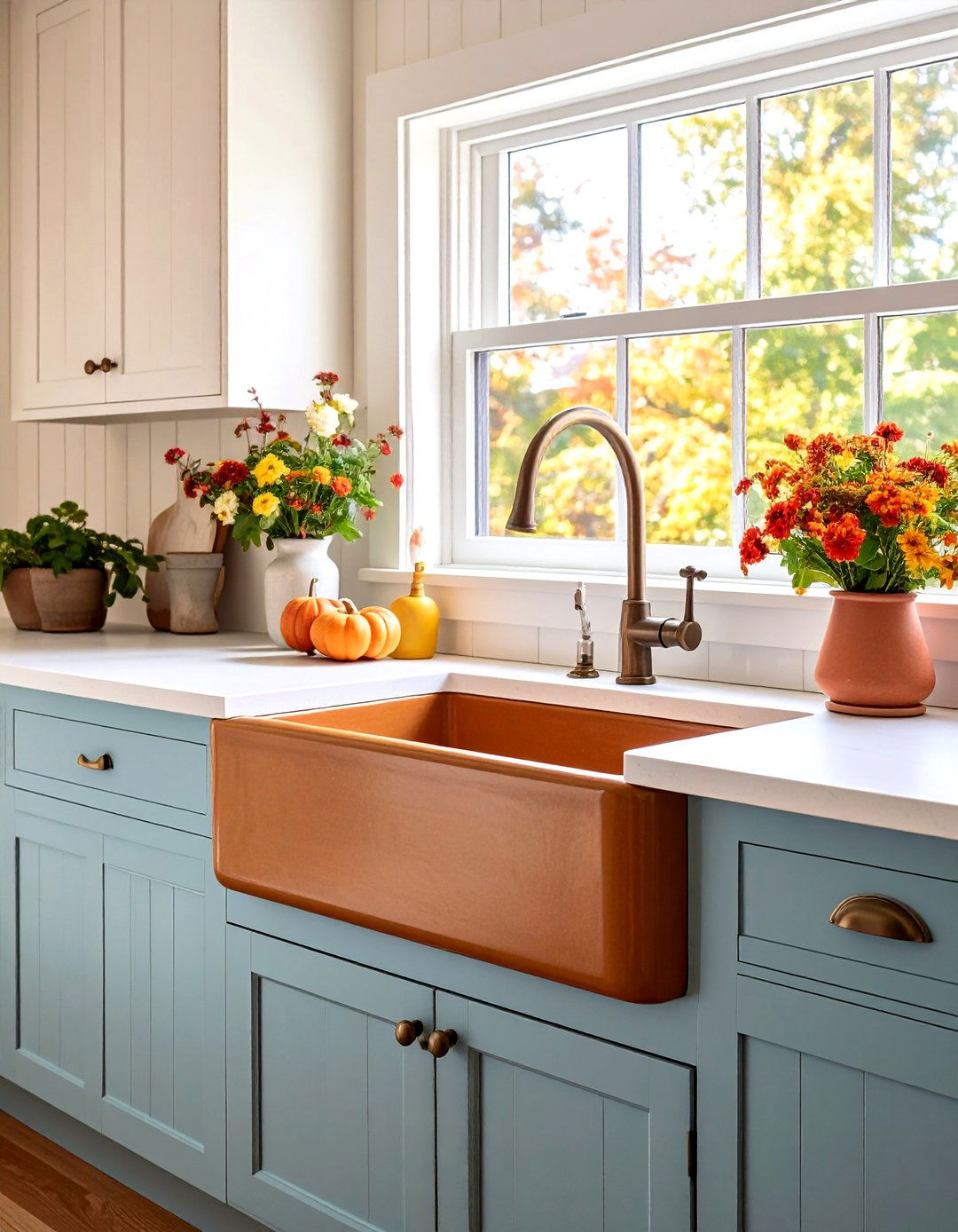 A Country Style Drainboard Kitchen Sink - 30 kitchen sink ideas