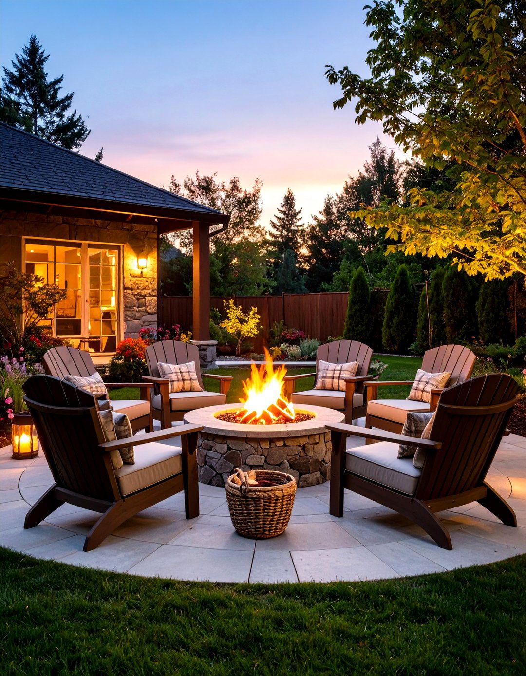 A Cozy Fire Pit Patio - 30 easy patio ideas