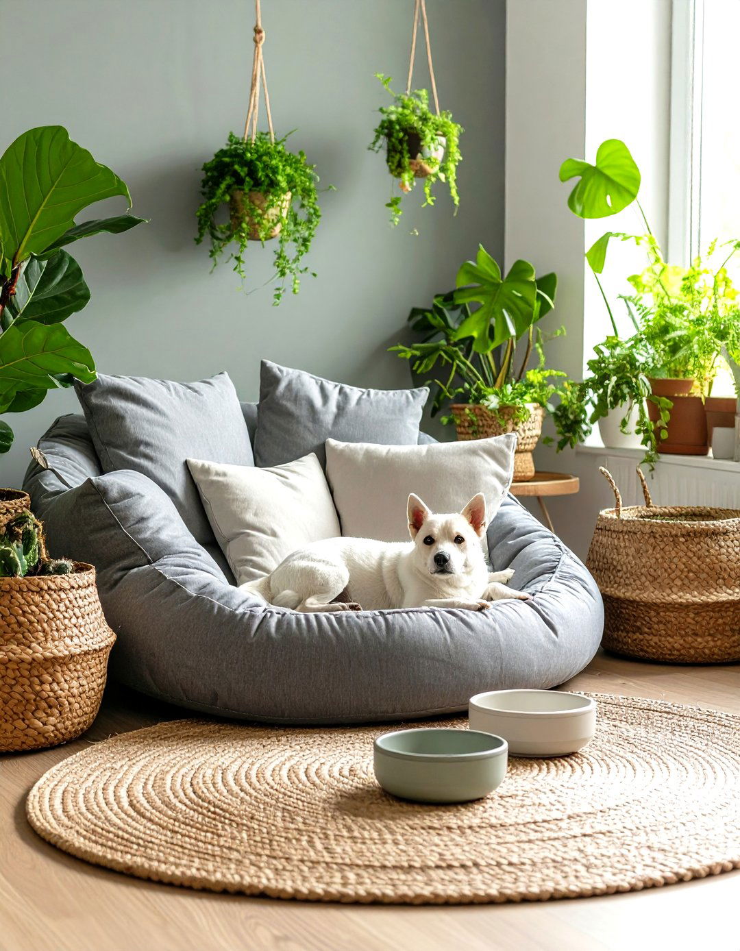A Cozy Pet Bed Retreat - 30 living room corner ideas