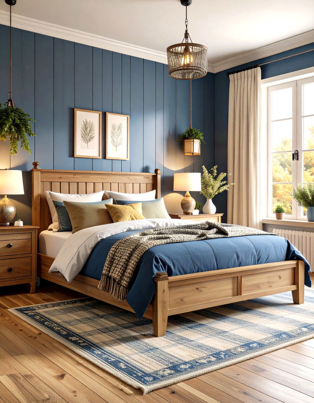 A Cozy Plaid Farmhouse Bedroom - 30 farmhouse master bedroom ideas