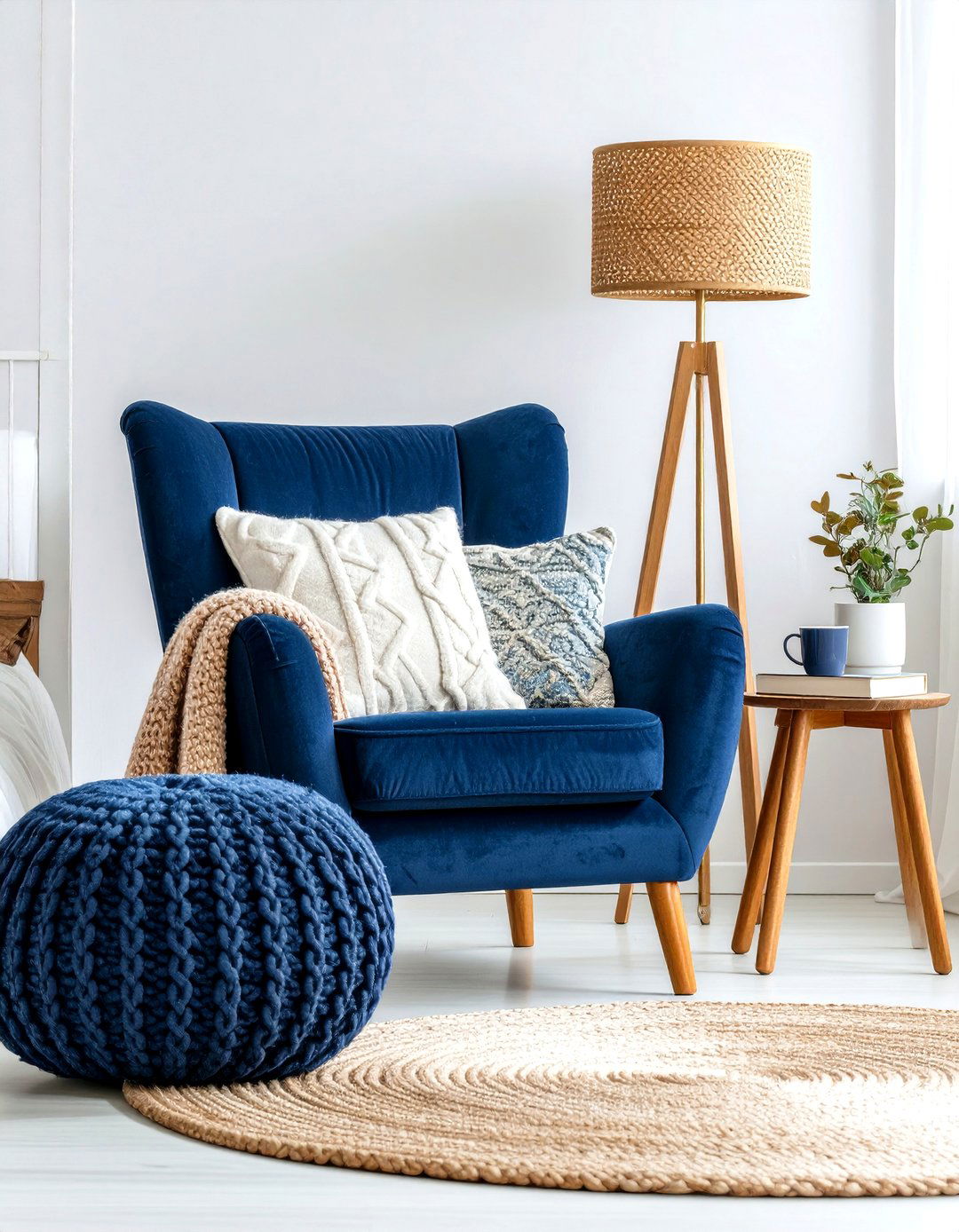 A Cozy Reading Nook with an Armchair - 30 room decor inspo ideas