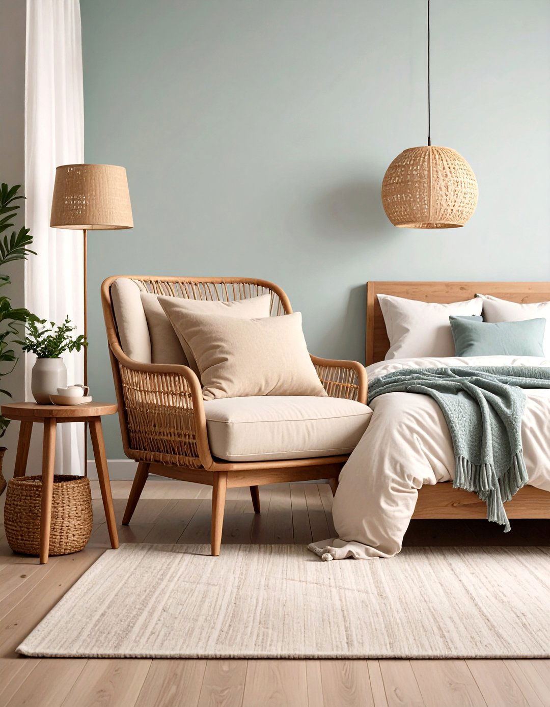 A Cozy Reading Nook with an Armchair - 30 pottery barn bedroom ideas