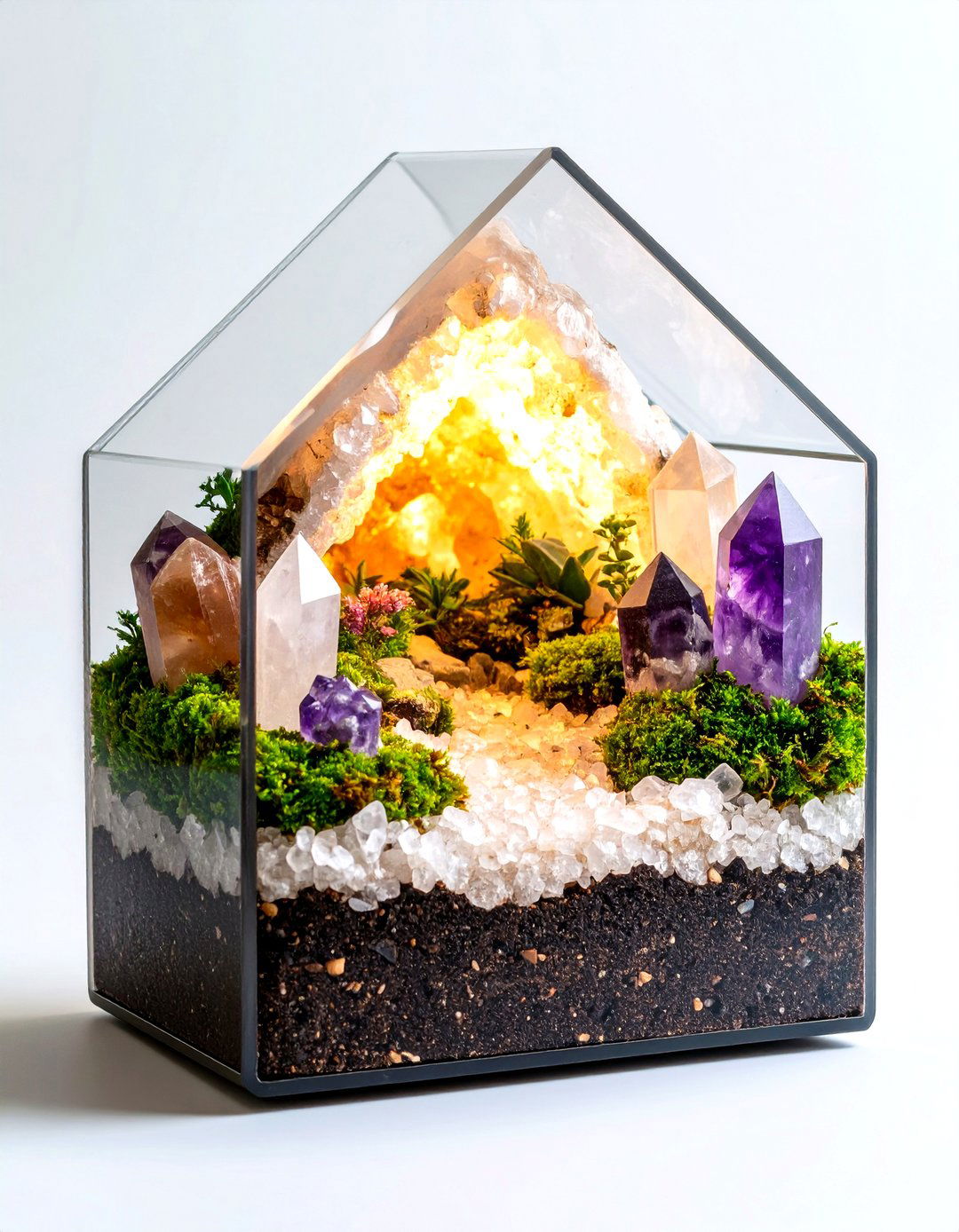 A Crystal Cave Fairy Garden - 30 fairy garden ideas landscaping
