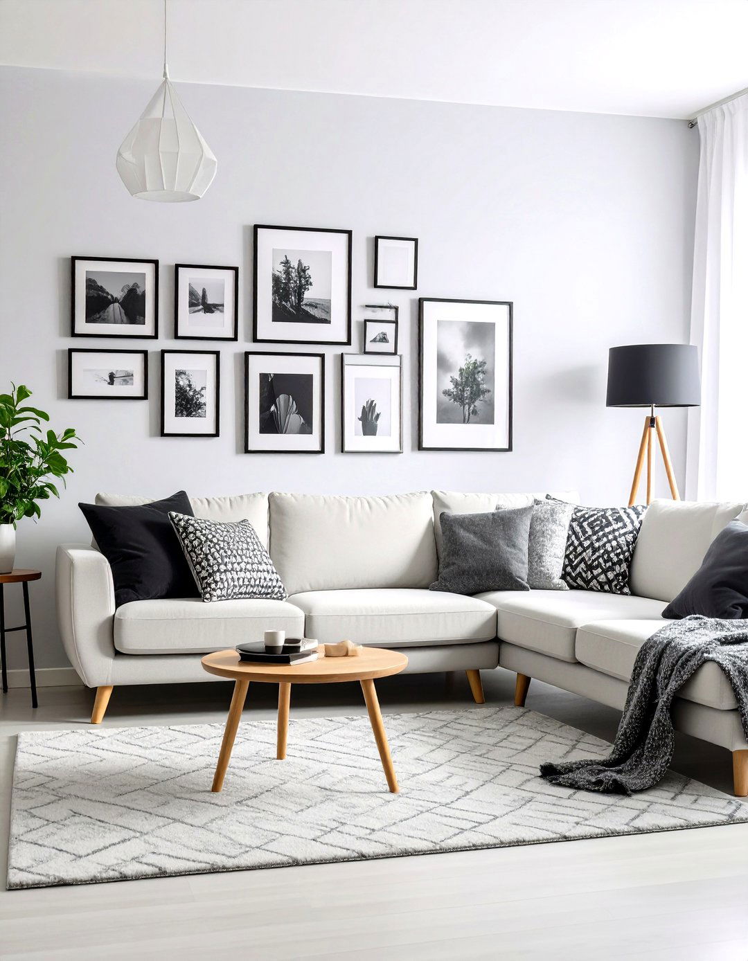 A Curated Gallery Wall - 30 large wall decor ideas for living room