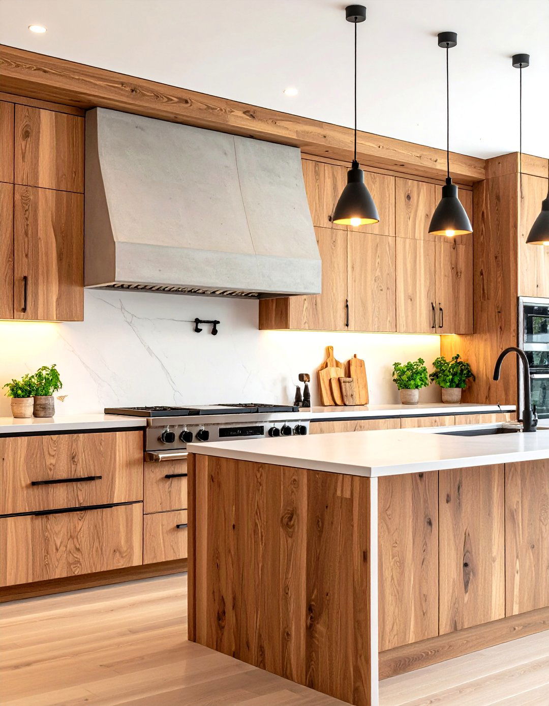 A Custom Concrete Kitchen Hood - 30 kitchen hood ideas