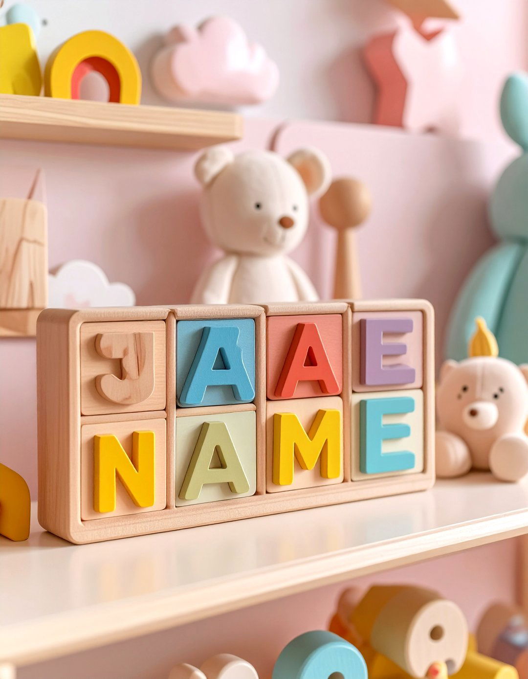 A Custom Name Puzzle - 30 cute baby shower gift ideas