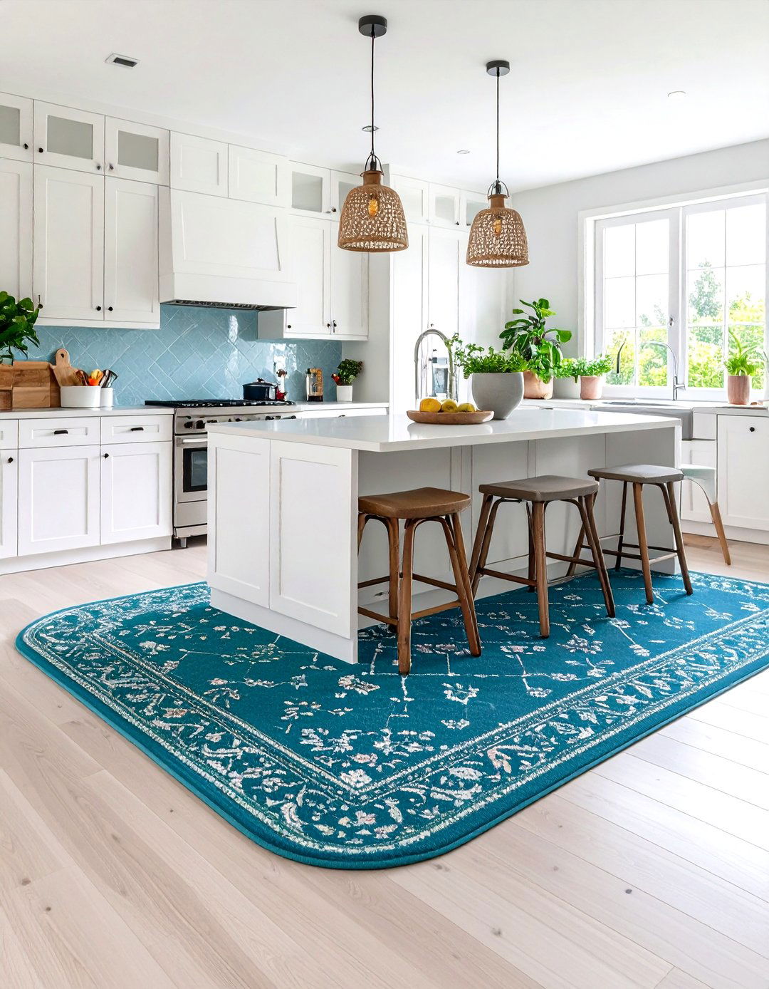 A Custom Sized Kitchen Rug - 30 kitchen rug ideas
