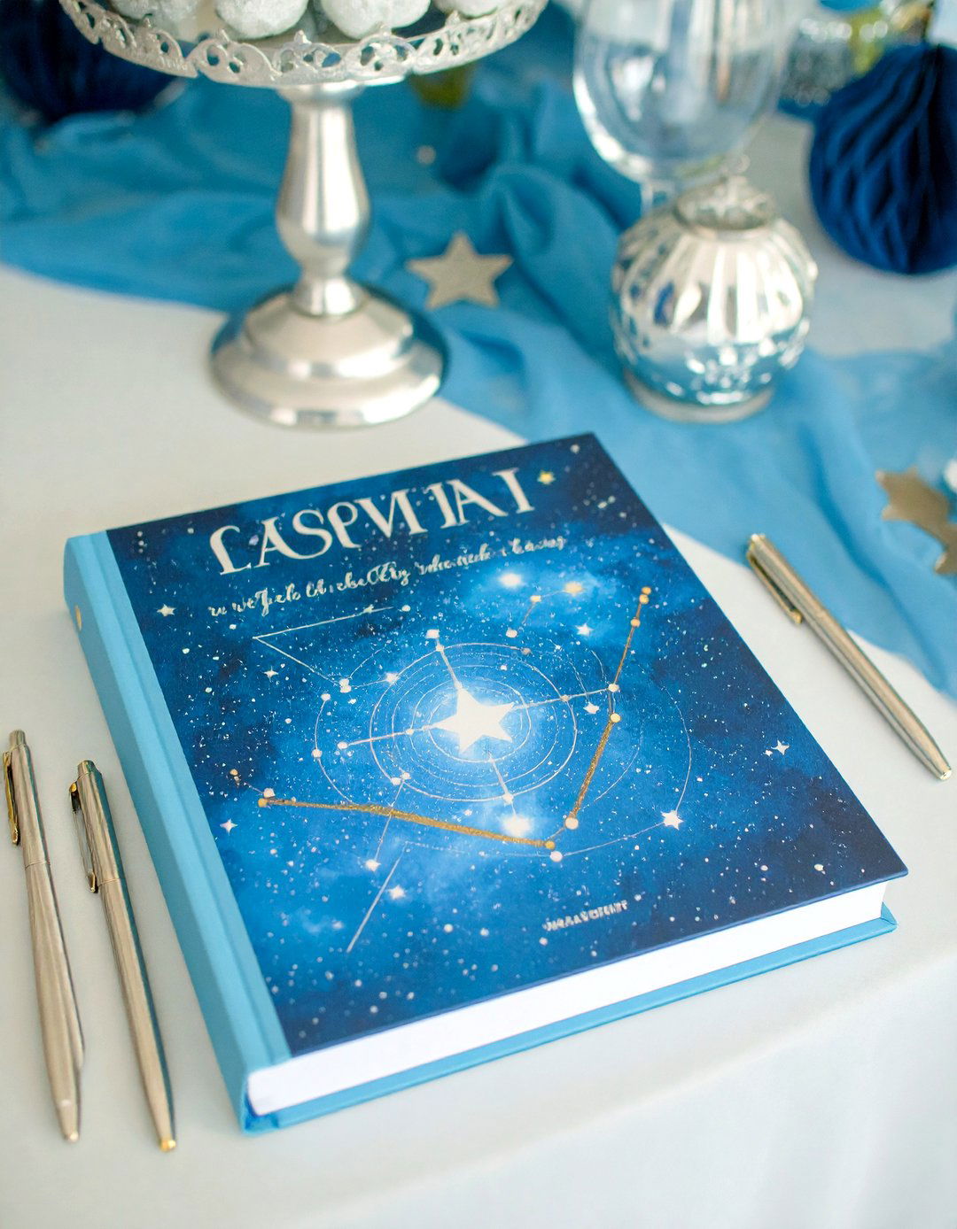 A Custom Star Map Guest Book - 30 baby shower guest book ideas