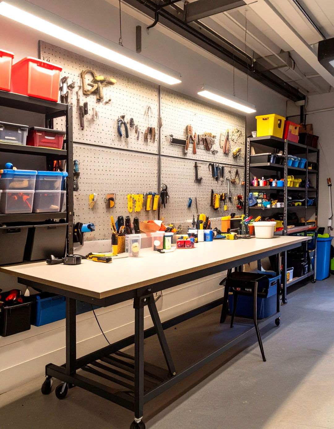 A DIY Crafting and Hobby Hub - 30 cool garage makeover ideas