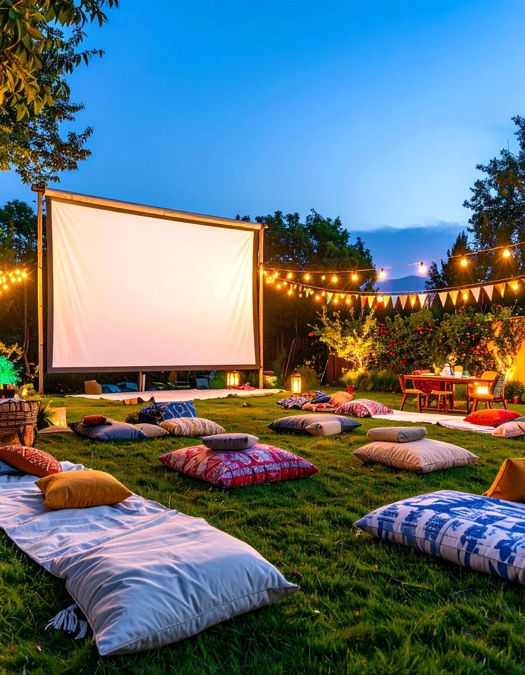 A DIY Outdoor Movie Theater - 30 backyard ideas on a budget