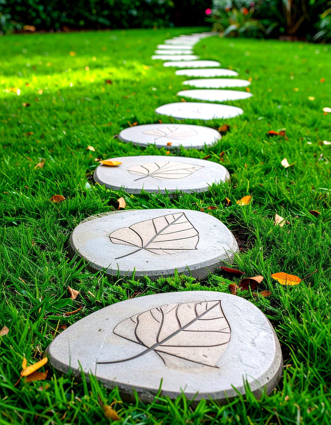 A DIY Stepping Stone Path - 30 front yard landscaping ideas on a budget