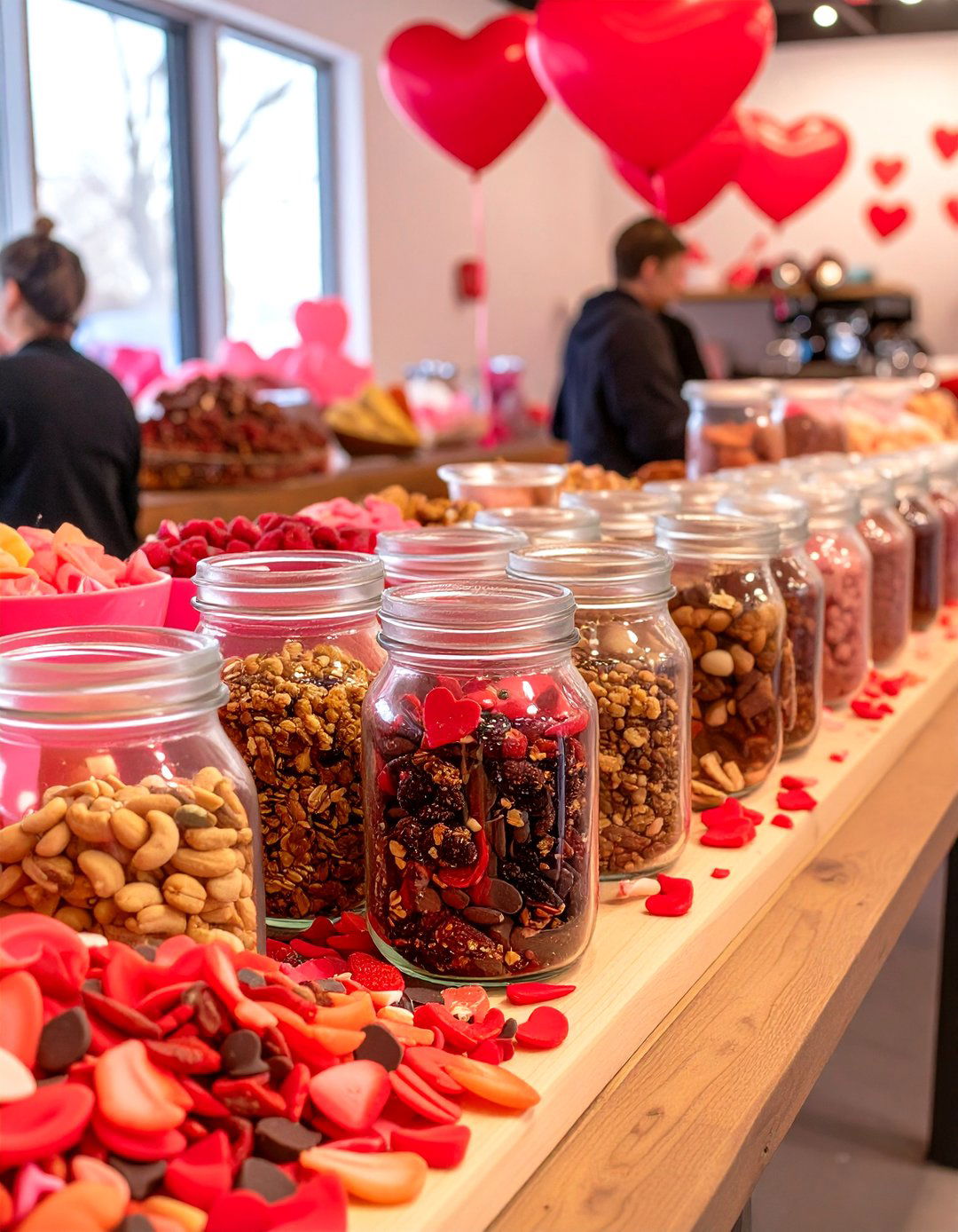 A DIY Trail Mix Bar - 30 office valentines day ideas
