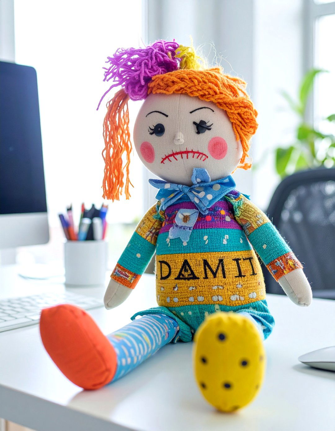 A Damn It Doll for Frustration - 30 office white elephant gift ideas