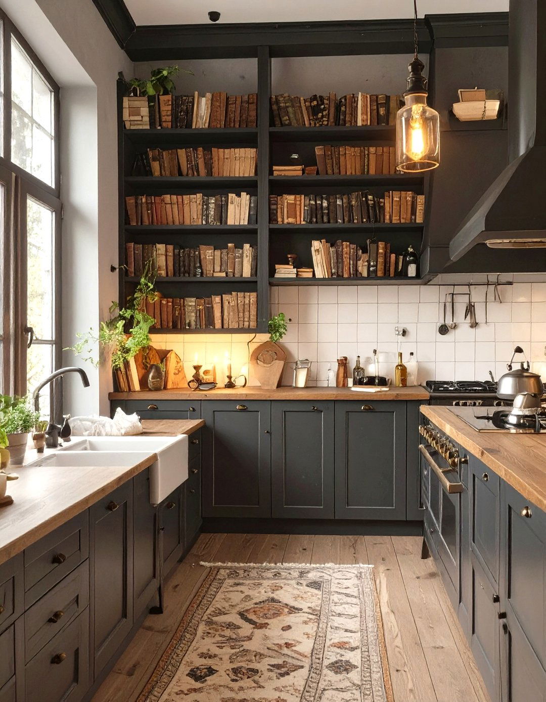 A Dark Academia Kitchen - 30 minecraft kitchen ideas