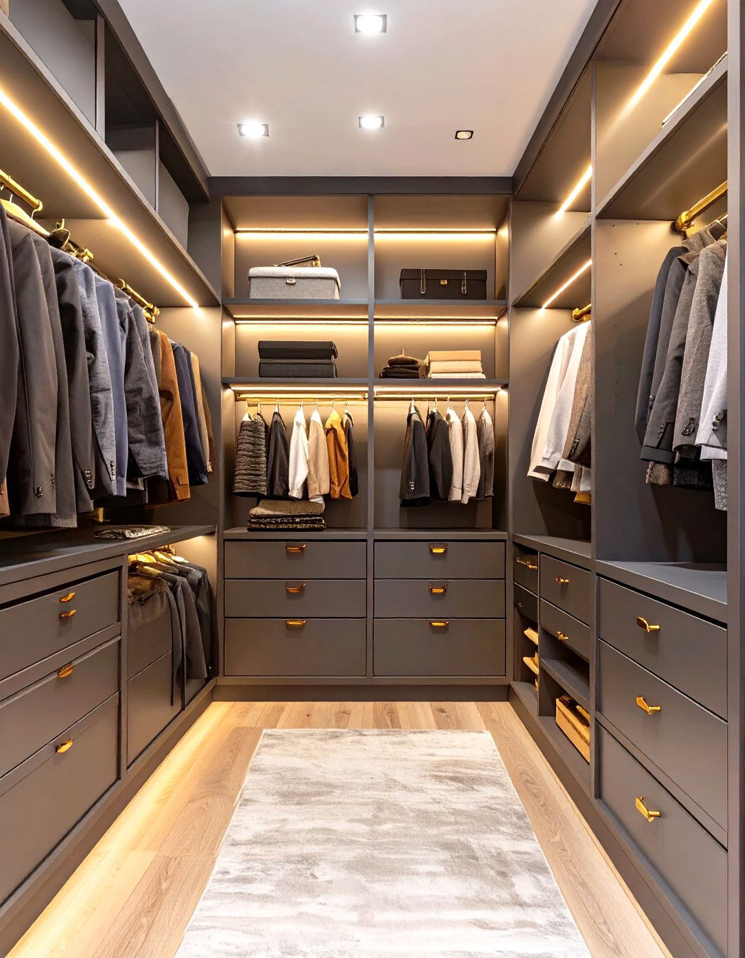 A Dark and Moody Closet Design - 30 closet layout ideas