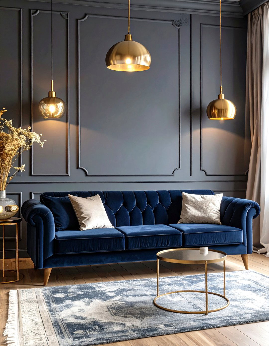 A Dark and Moody Color Palette - 30 sitting room decor ideas
