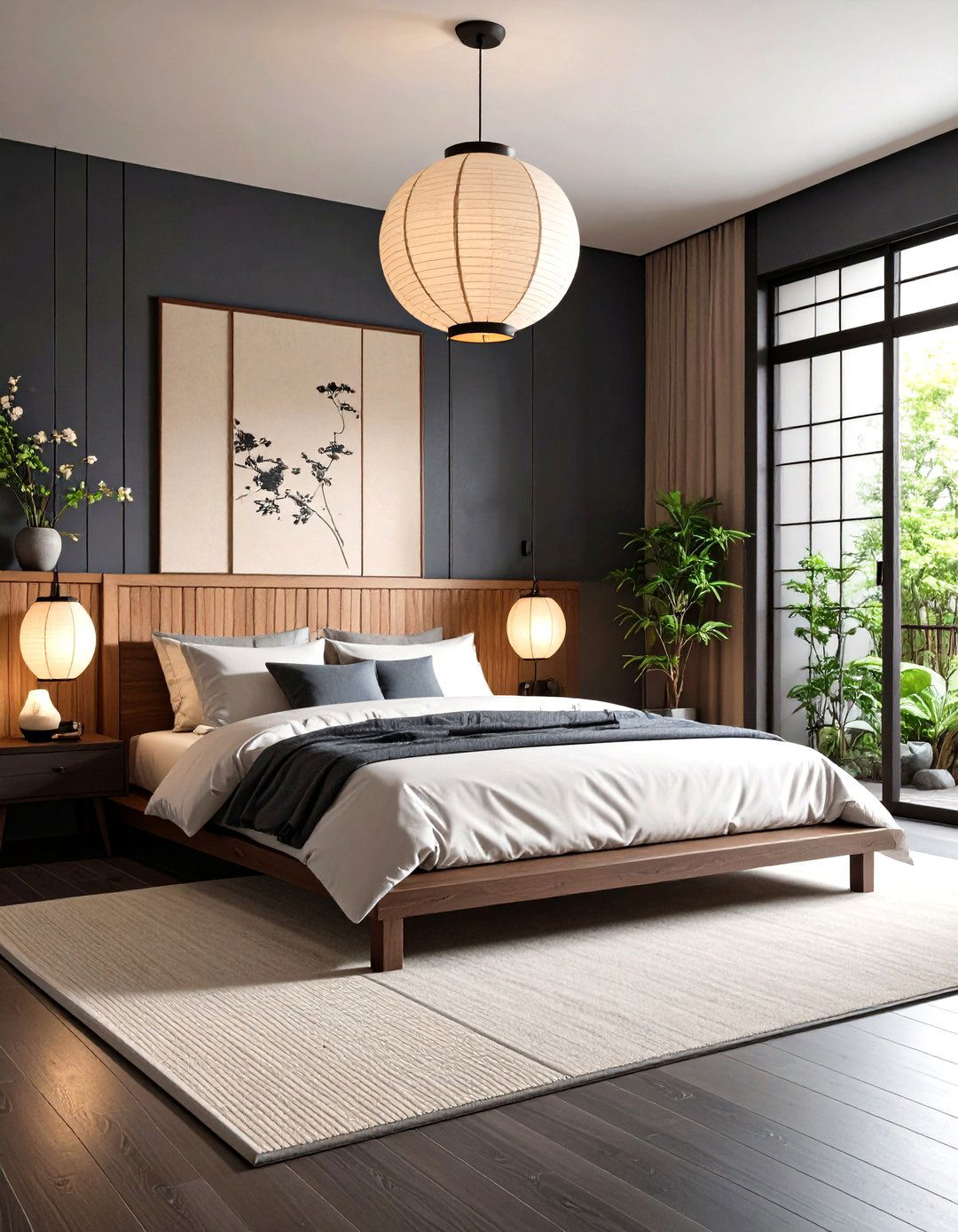 A Dark and Moody Japanese Bedroom - 30 japanese bedroom design ideas