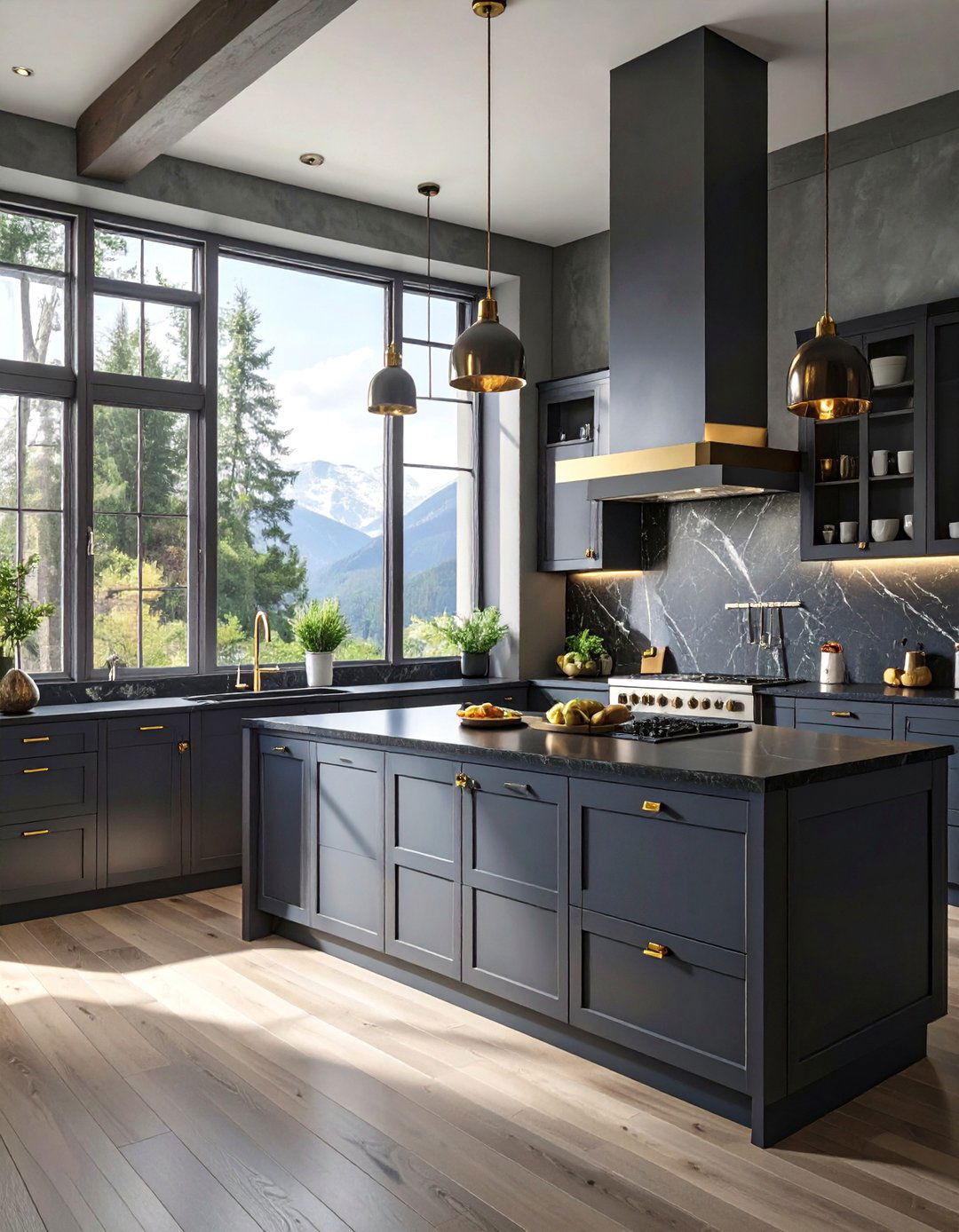 A Dark and Moody Kitchen Design - 30 cabin kitchen ideas