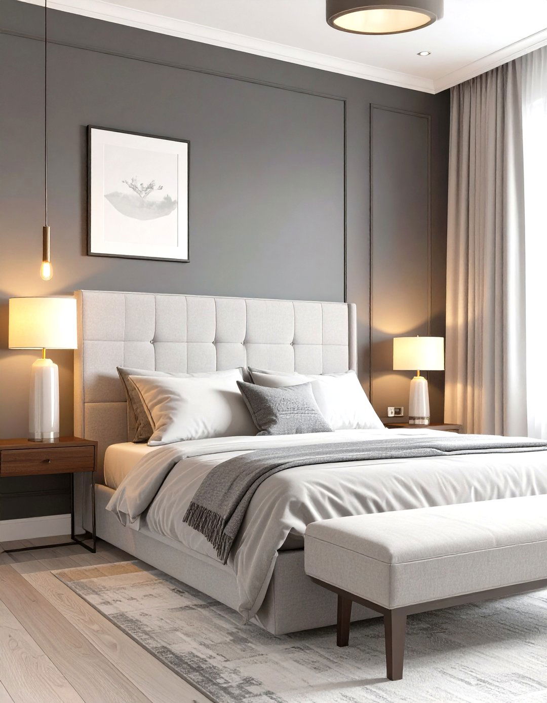 A Dark and Moody Neutral Bedroom - 30 cozy neutral bedroom ideas