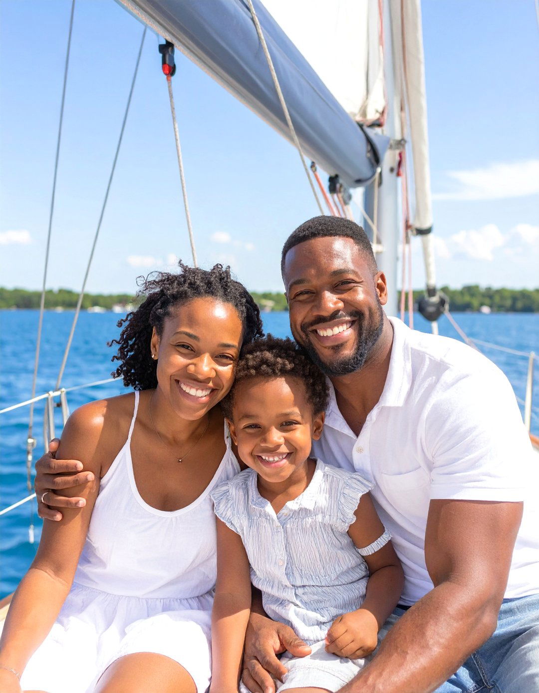 A Day on a Boat Family Photos - 30 outdoor family photo ideas