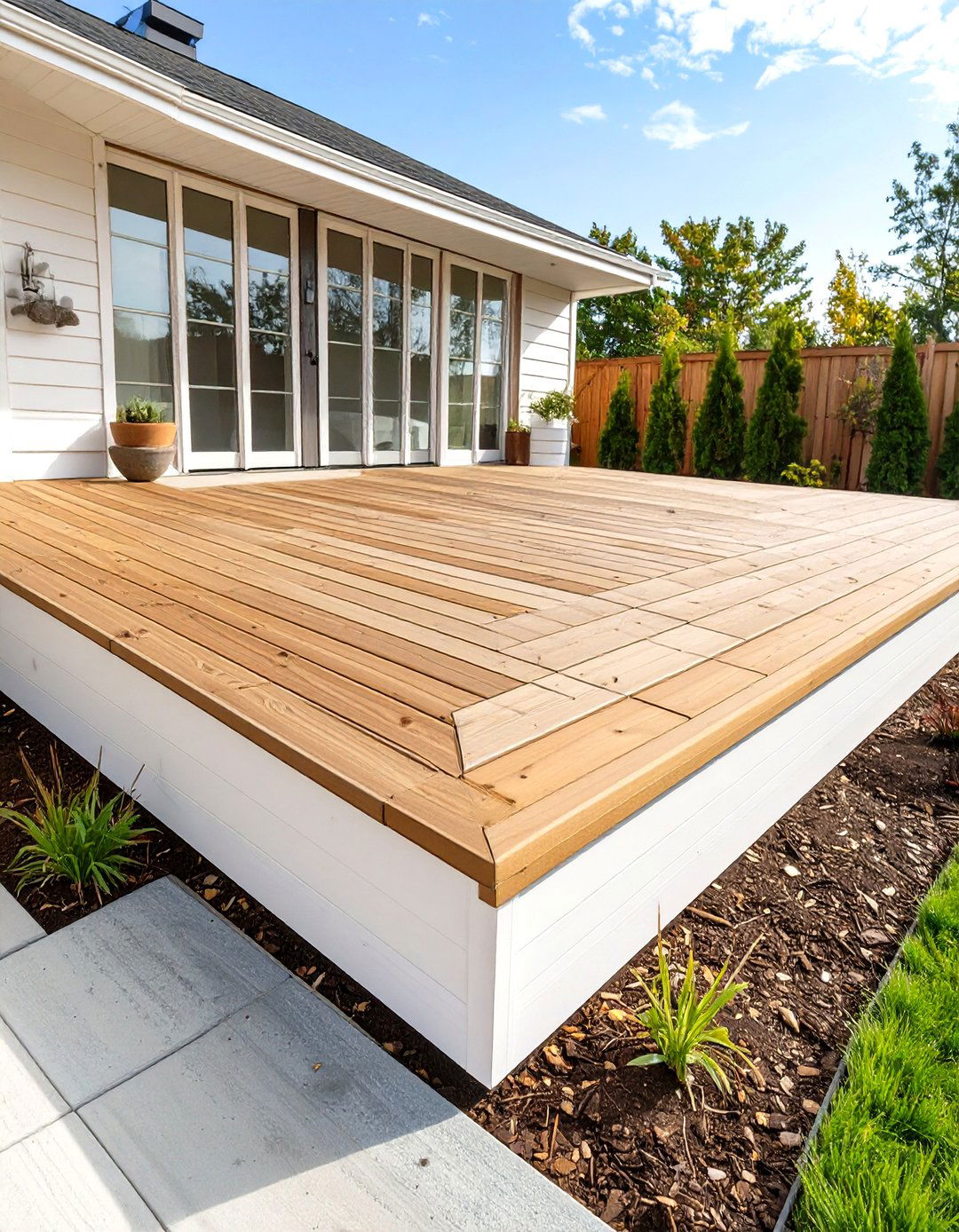 A Deck Skirting Solution - 30 inexpensive deck ideas