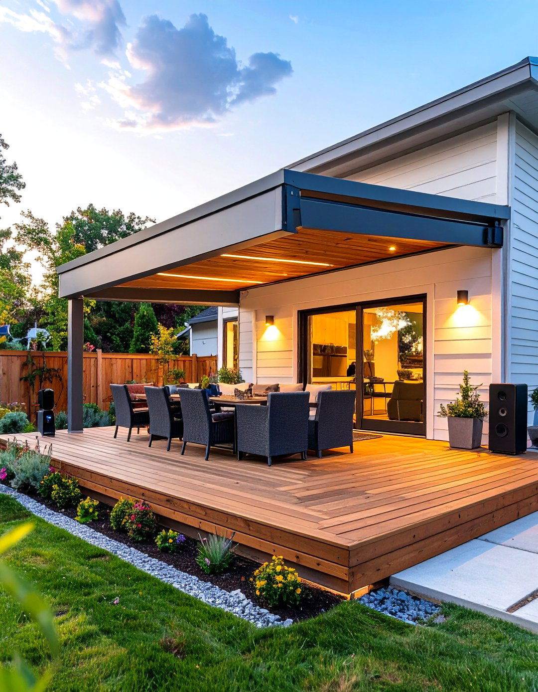 A Deck with Smart Technology Integration - 30 ai deck design ideas
