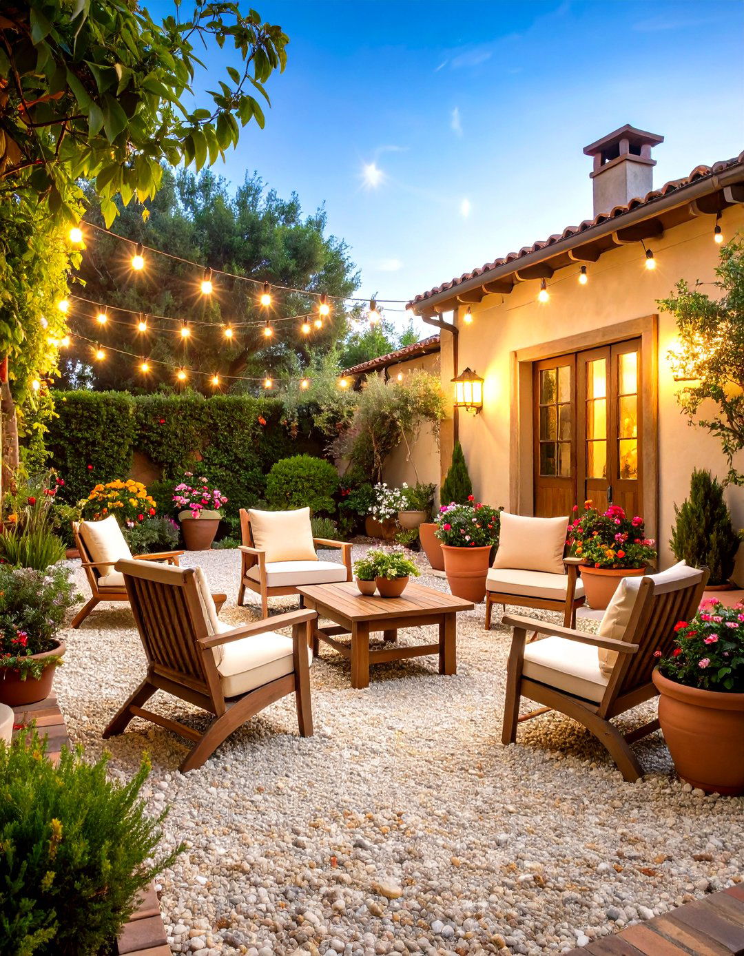 A Decomposed Granite Courtyard - 30 diy patio ideas on a budget
