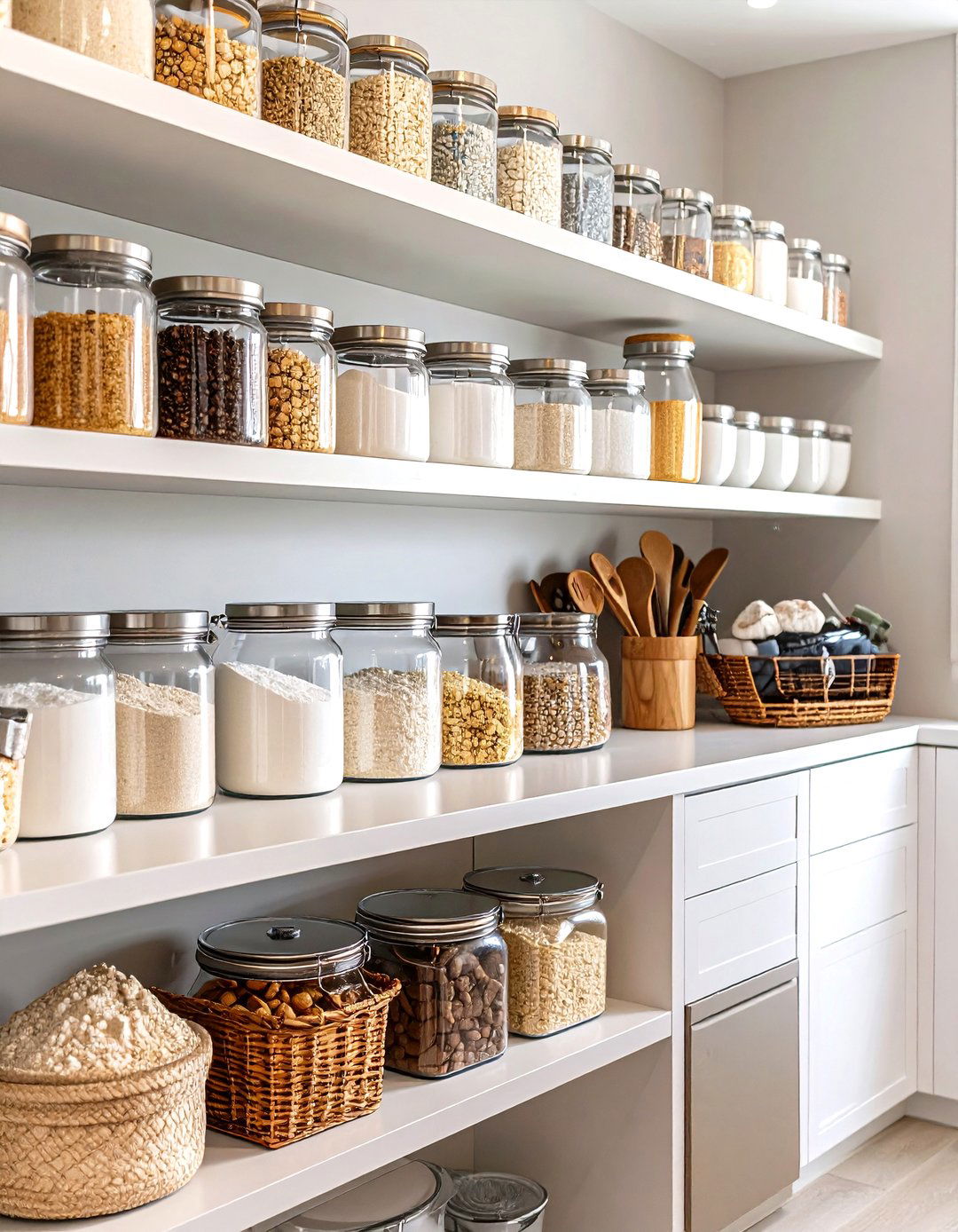A Dedicated Baking Zone - 30 pantry organizer ideas