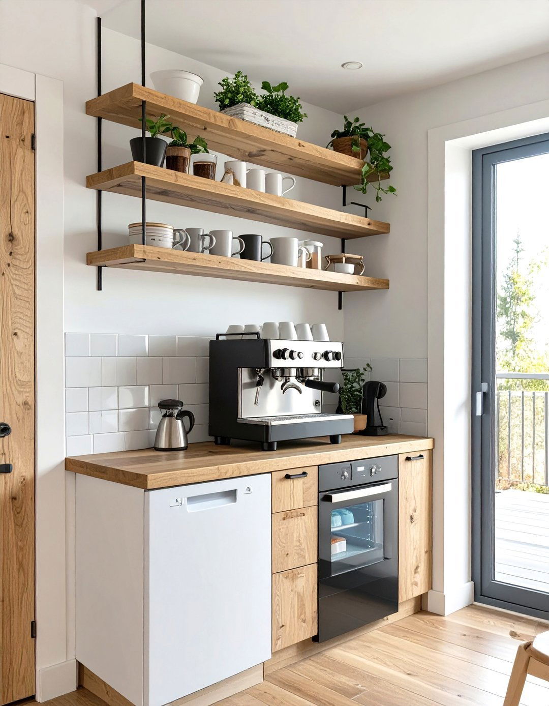 A Dedicated Beverage or Coffee Station - 30 transitional kitchen design ideas