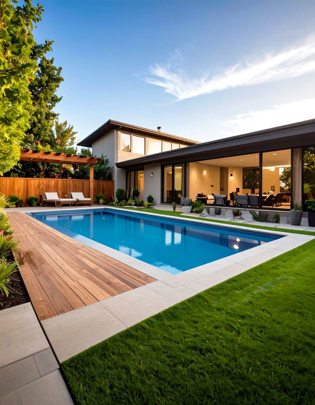 A Dedicated Lap Pool - 30 pool ideas for backyard