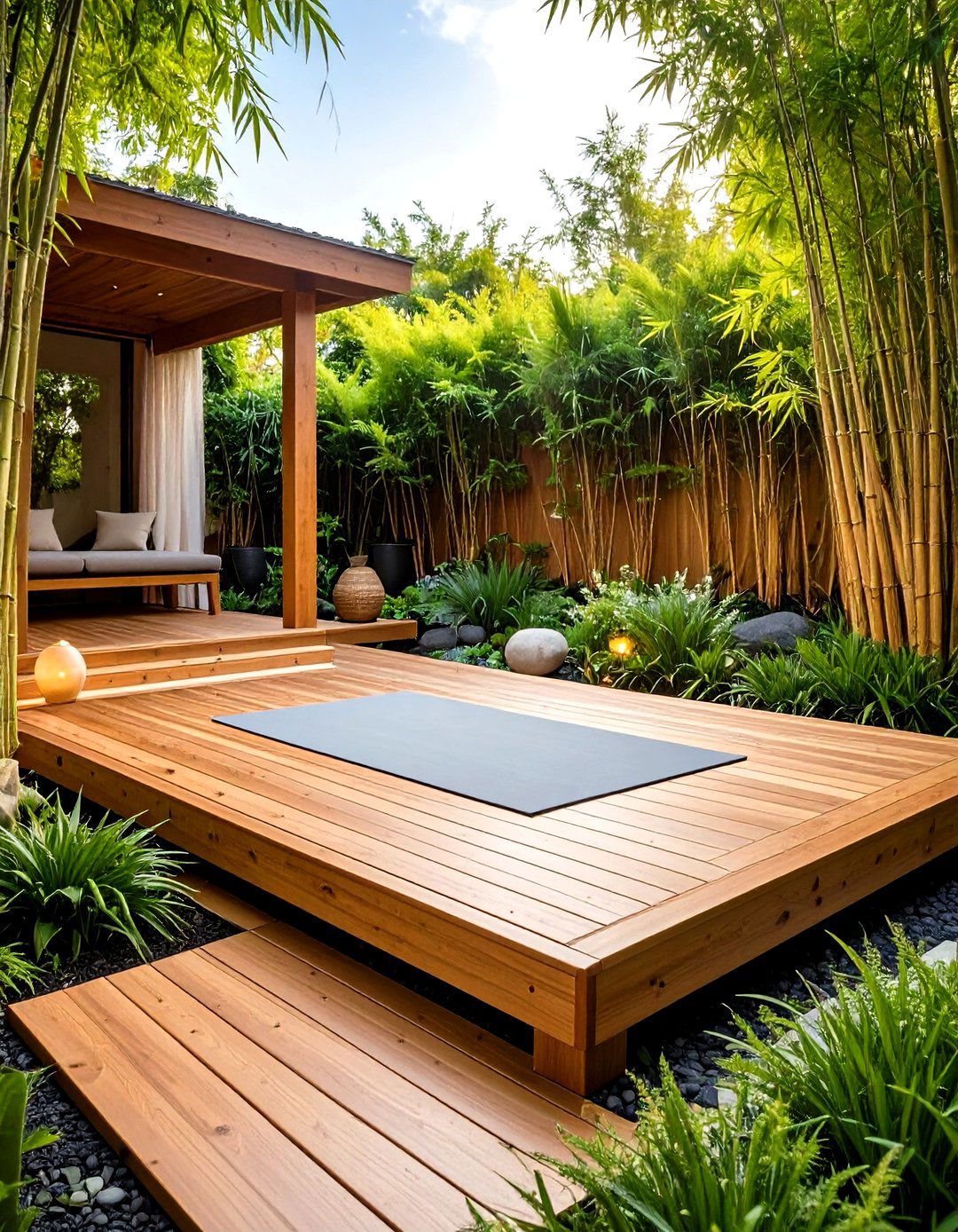 A Dedicated Outdoor Yoga and Meditation Deck - 30 outdoor space ideas