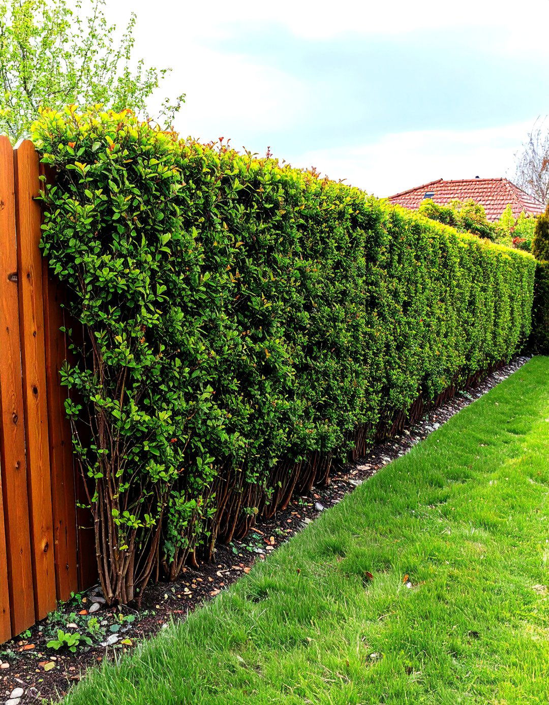 A Dense Rowan or Hornbeam Hedge - 30 privacy ideas for backyard
