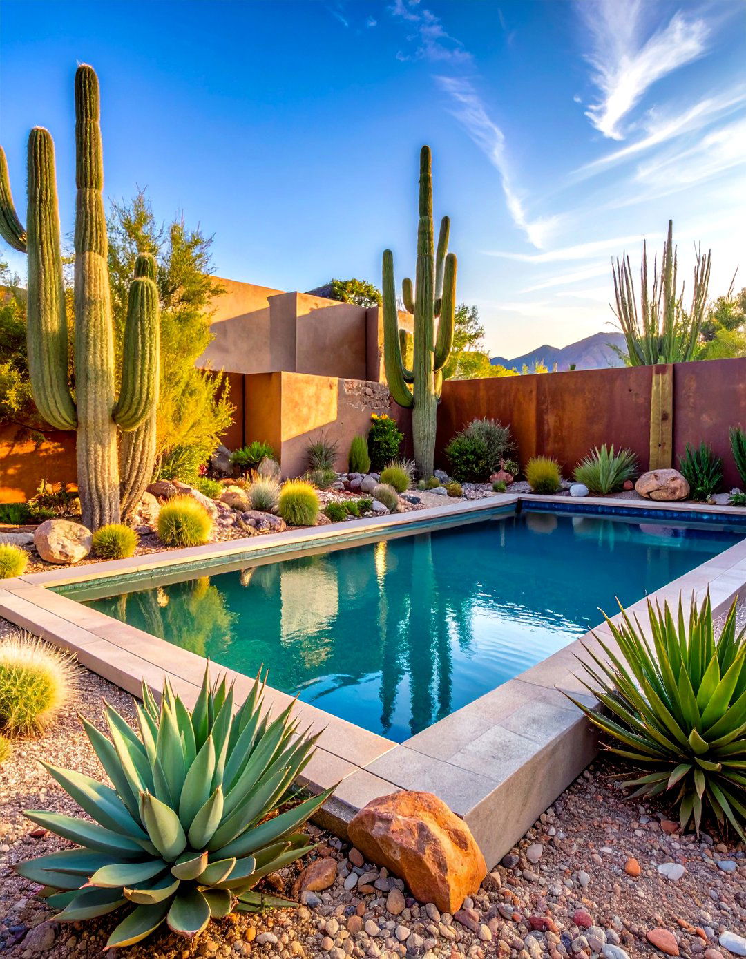 A Desert Modern Landscape Design - 30 large backyard landscaping ideas
