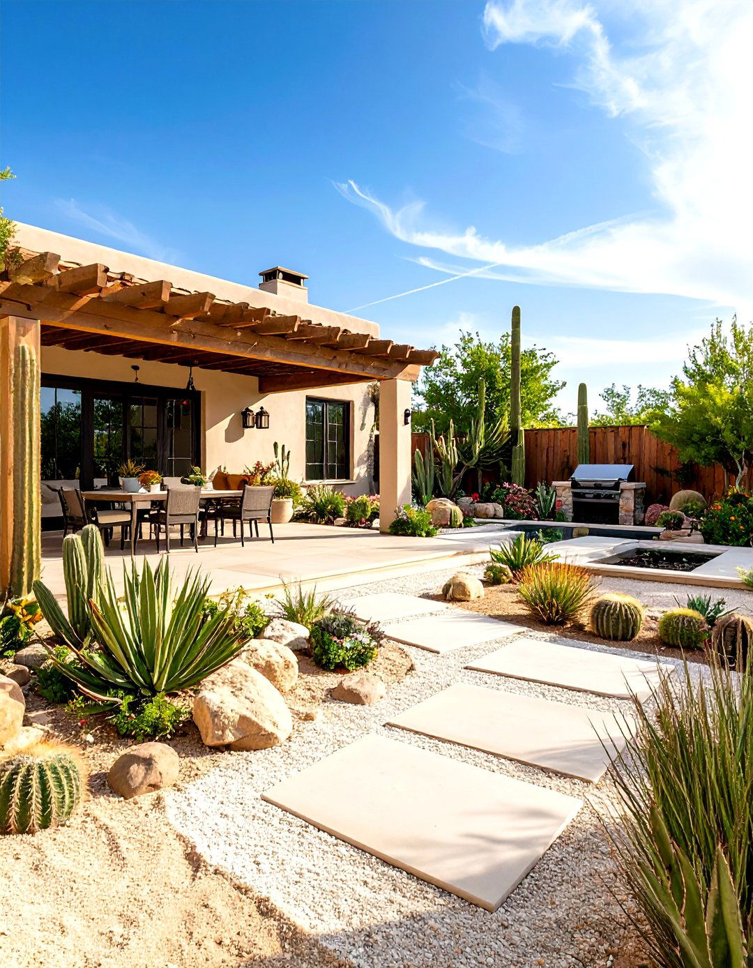 A Desert Scape Sanctuary Backyard - 30 backyard layout ideas
