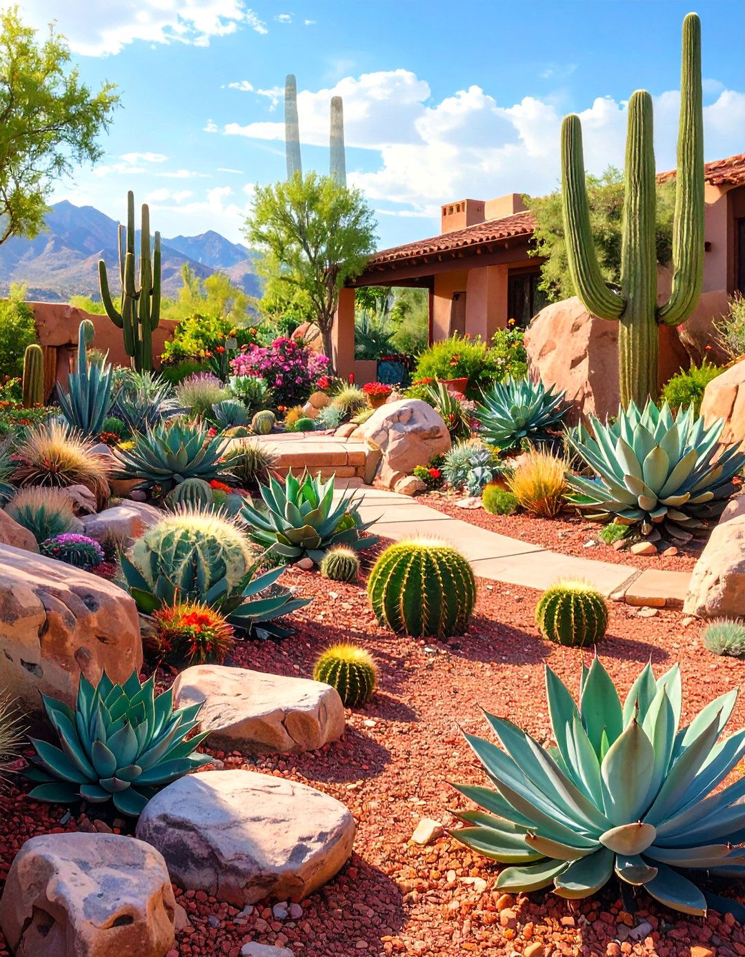 A Desert Southwest Xeriscape - 30 free landscape design online ideas