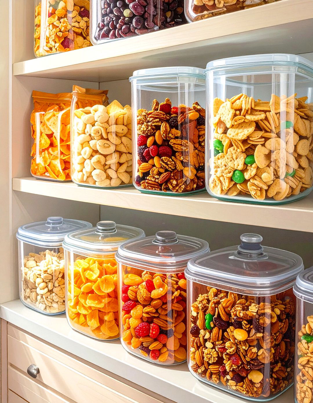 A Designated Small Pantry Snack Zone - 30 small pantry organization ideas