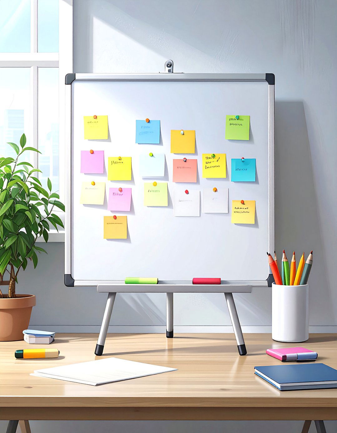A Desk Whiteboard with Stand - 30 office  gift ideas