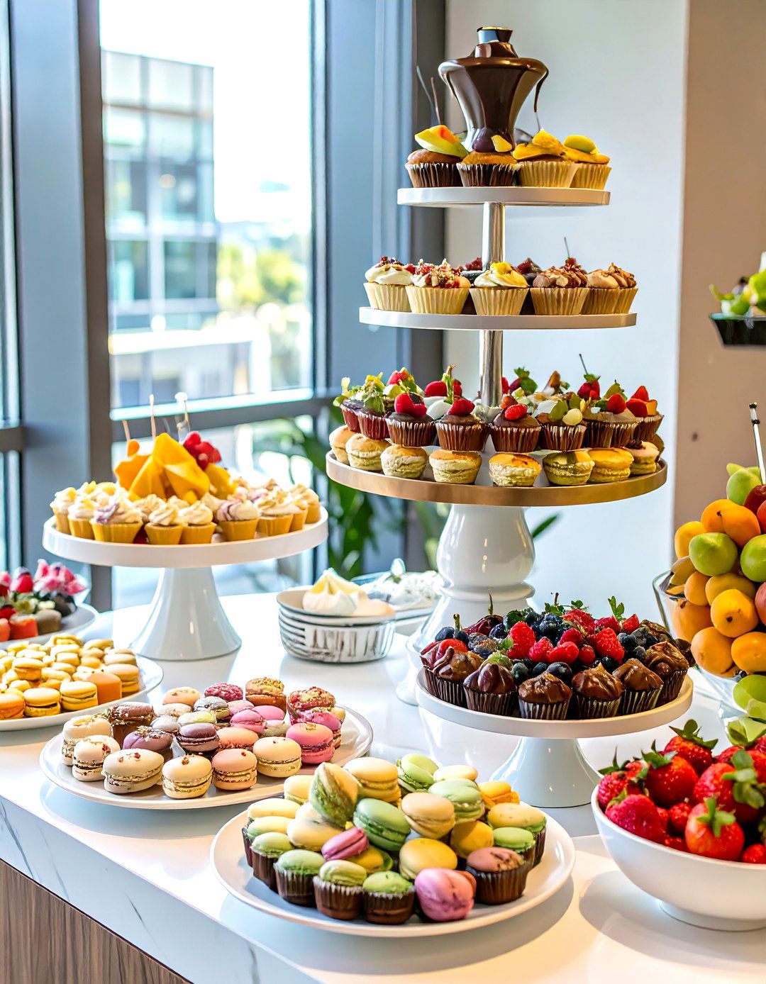 A Dessert Bar Extravaganza - 30 office birthday ideas