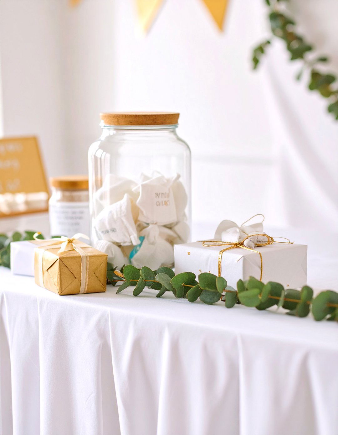 A Diaper Raffle Entry Station - 30 baby shower games ideas