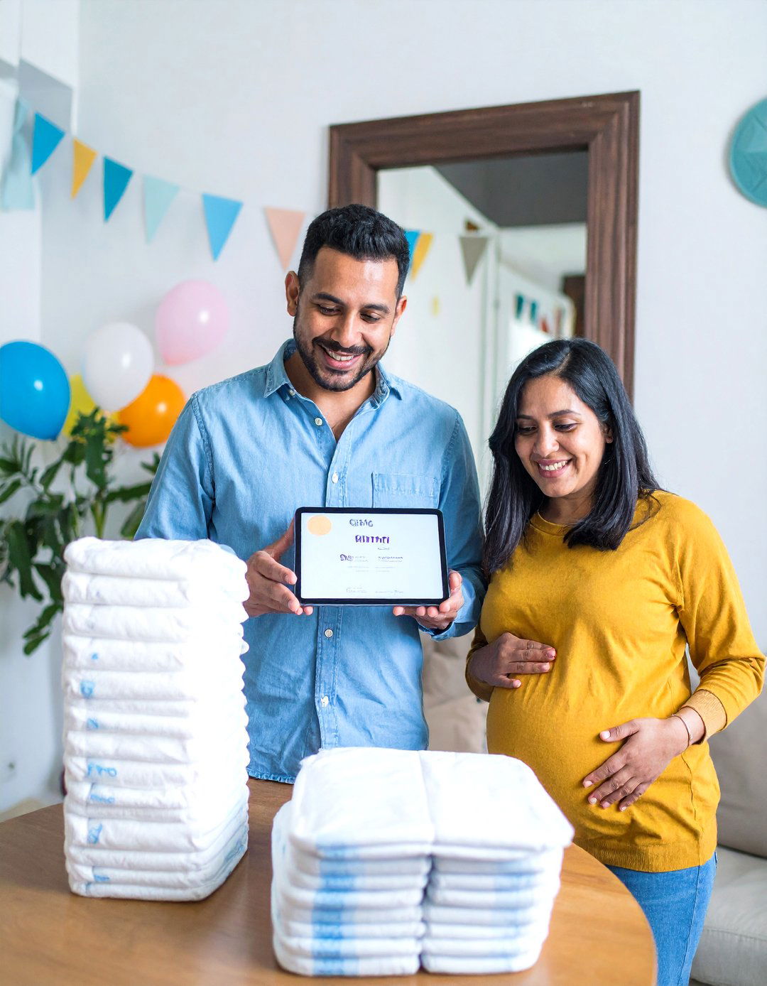 A Diaper Raffle with Digital Prizes - 30 virtual baby shower ideas