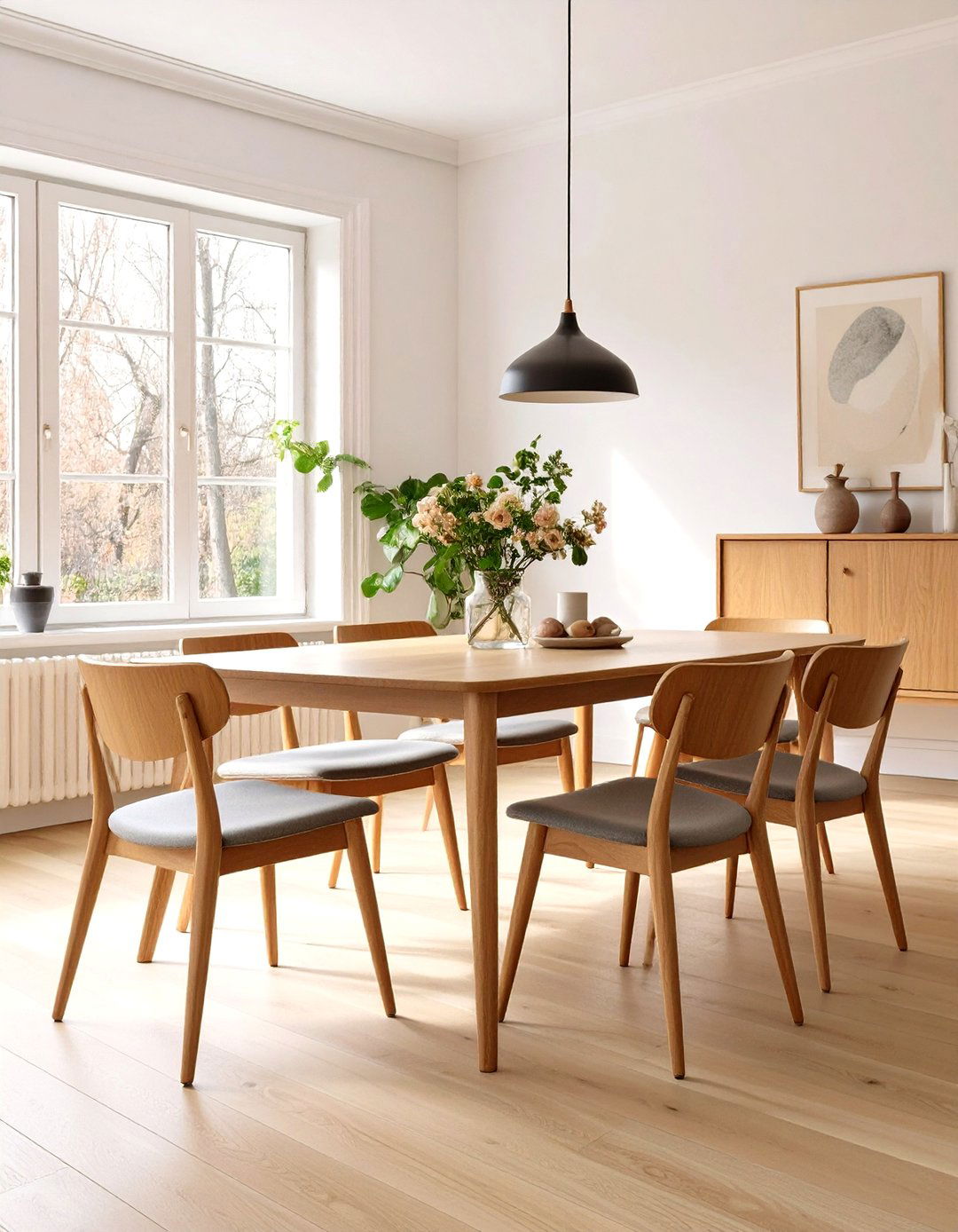 A Dining Room with Bentwood Chairs - 30 mcm interior design ideas