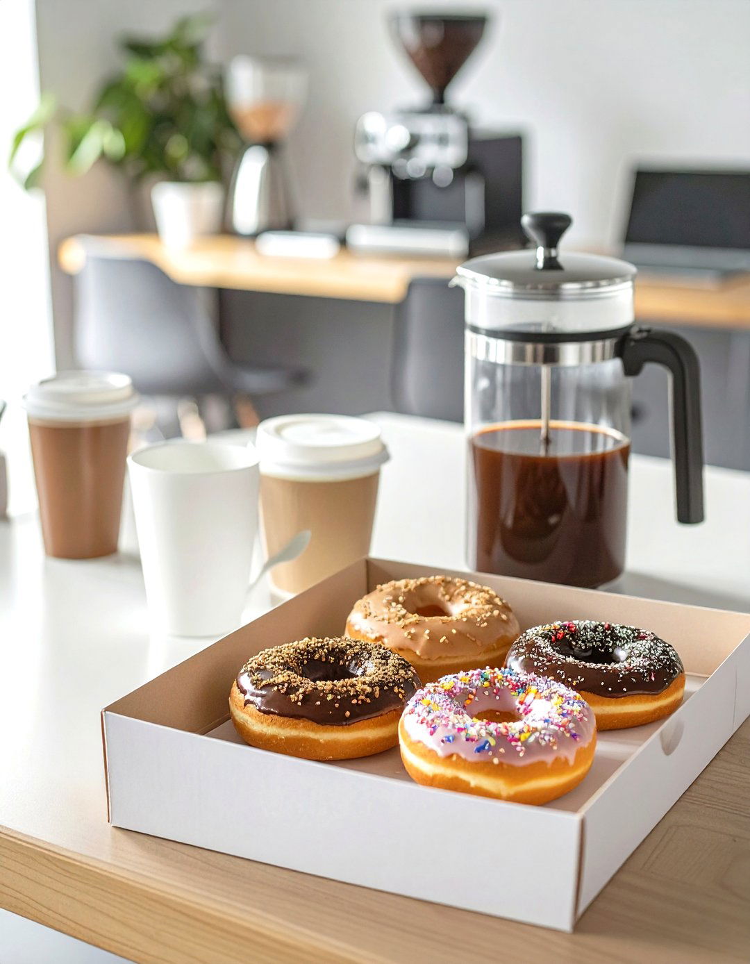A Donut And Coffee Morning - 30 office breakfast ideas