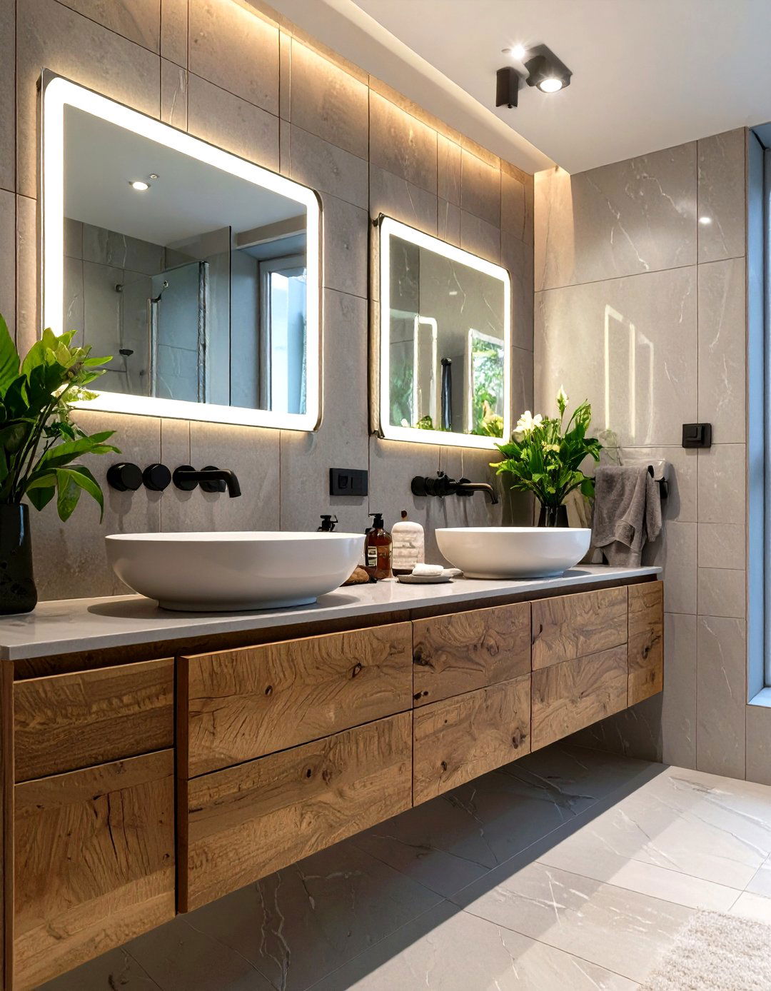 A Double Vanity Bathroom - 30 luxury bathroom ideas